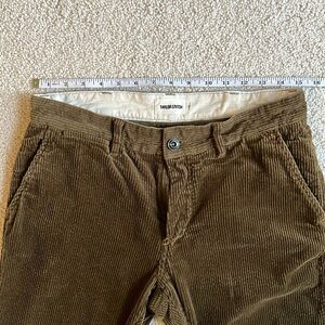Taylor Stitch Mens Corduroy Pants in Olive Green (Size 30)